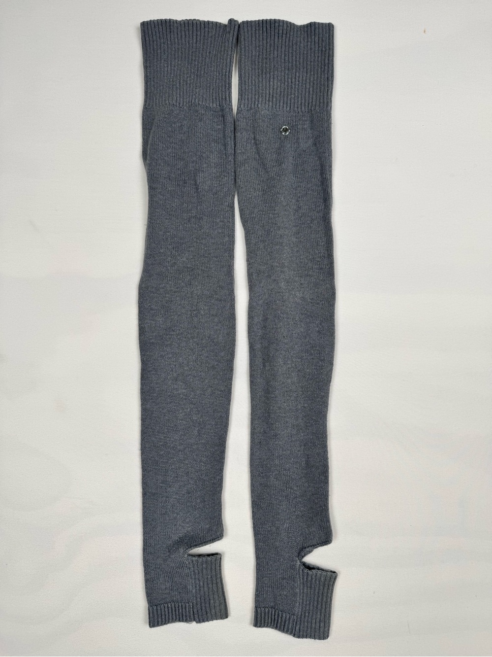 Lululemon Evolution Leg Warmers Heathered Slate Retail $48 100% Cotton